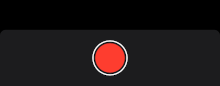iOS の録音/録画ボタン